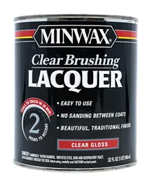 Minwax Clear Brushing Lacquer Gloss Quart