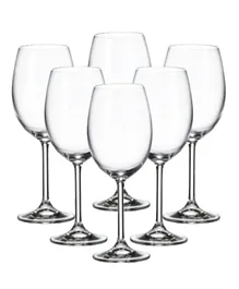 Crystal BOHEMIA Colibri White Wine Glass Set - 6 Pieces