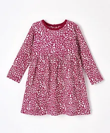 JoJo Maman Bebe Winter Berry Classic Dress - Berry