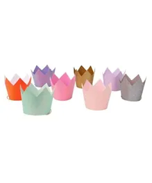 Meri Meri Glitter Party Crowns Pack of 8 - Multicolour