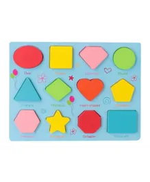 Factory Price Emma Wooden Pegged Shapes Puzzle - 13 Pieces