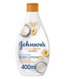 Johnson & Johnson Vita-Rich Smoothies Indulging Yogurt Peach & Coconut Body Lotion - 400ml
