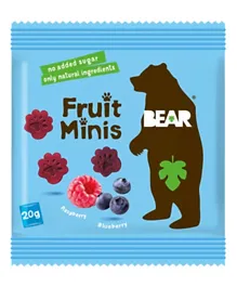 Bear Paws Pack of 5 Raspberry & Blueberry - 20g