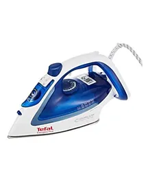 TEFAL Easygliss Durilium Airglide Soleplate Steam Iron 270mL 2400 W FV5715M0 - Blue/White