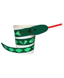 Meri Meri Go Wild Green Snake Party Cups Pack of 8 -  260 ml