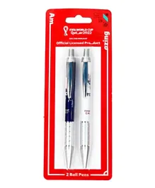 FIFA 2022 Country France Retractable Ball Pen Set - Pack Of 2