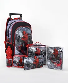 Marvel Spiderman Friendly Neighborhood Trolley Box Set 6 In 1 - 18 Inches