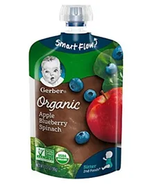 Gerber 2nd Organic Apple Blueberry Spinach MP2 Puree - 99g