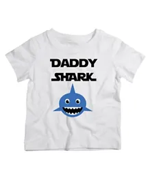 Twinkle Hands Daddy Shark T-shirt - Blue
