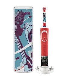 Oral-b D 100.414 2 Kids Electric Toothbrush Star Wars With Travel Case Special Edition