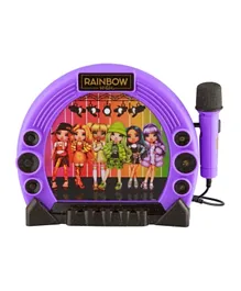 KIDdesigns Rainbow High Sing Along Boombox with Microphone - Purple