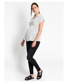 JoJo Maman Bebe Spot Print Maternity Shirt - White