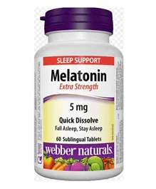 Webber Naturals  Melatonin Extra Strength Health Supplement - 60 Tablets