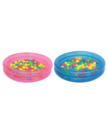 Bestway 2 Ring Ball Pit Play Pool Pack of 1 (Assorted Colours) - 91 x 20 cm