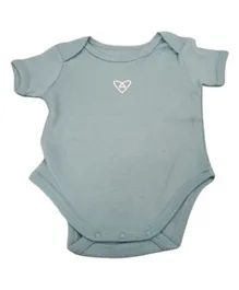 Forever Cute Heart Graphic Bodysuit - Mint
