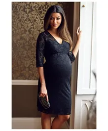Mums & Bumps Tiffany Rose Suzie Maternity Dress- Black