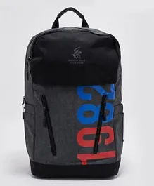 حقيبة ظهر بيفرلي هيلز بولو كلوب مع تفاصيل الشعار - 18 إنش