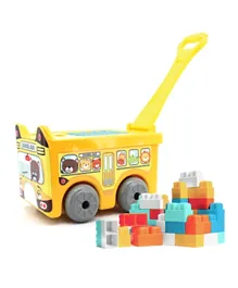 Moon Little Wagon Blocks Toys for School Bus - 30 Pieces