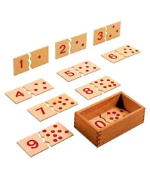 Educationall Wooden Number Puzzle 1~10 Jigsaw Set - 20 Pieces