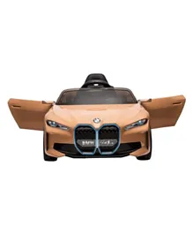 Myts Licensed BMW I4 Kids 12v Electronic Ride-On Car - Golden