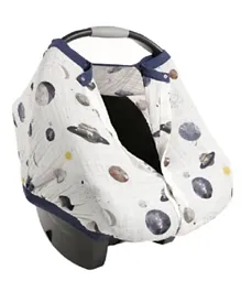 Little Unicorn Cotton Muslin Car Seat Cover Planetary - Pack of 1