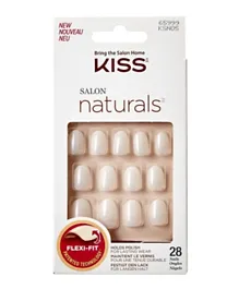 Kiss Salon Natural Nails  White KSN05