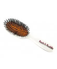 Rock & Ruddle Mrs Zebra Small Hairbrush - White