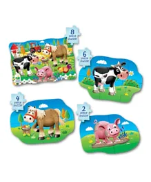 The Learning Journey MF Puzzle Set 4-In-A-Box Farm - 20 Pieces