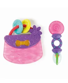 Bright Starts Rattle Teether Peg Toy - Purse & Rattle