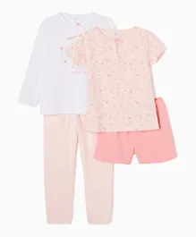 Zippy Shell Printed Pyjama And Shorts Set - Multicolor