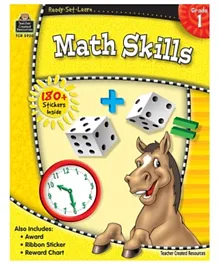 Teacher Created Resource Grade 1 Ready Set Learn Math Skills - 64 Pages