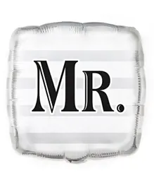 Unique 'Mr.' Wedding Foil Balloon - Silver