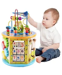 Factory Price 8 in 1 Multifunction Wooden Activity Cube