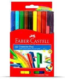Faber Castell Connector Sketch Pen Set Multicolor - 10 Pieces