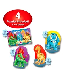 The Learning Journey Mf Puzzle Set 4-In-A-Box Dino - 2 to 8 Pieces