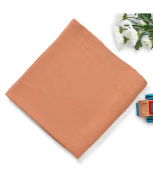 Anvi Baby Organic Bamboo Muslin Swaddle Solid - Just Peachy