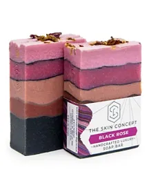 The Skin Concept Handmade Premium Artisanal Charcoal Soap Bar Black Rose - 105g