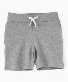Jam Breathable Elastic Waist Shorts - Grey