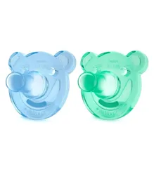 Philips Avent Silicone Pacifier Set of 2 - (Assorted Colours)