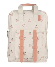 Citron Cherry Kids Backpack White and Peach - 12.5 Inches
