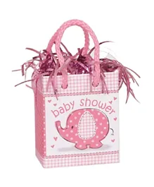 Unique Floral Elephant Shower Giftbag Balloon Weight - Baby Pink