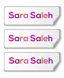 Twinkle Hands Personalized Waterproof Labels Sara Saleh - 30 Pieces