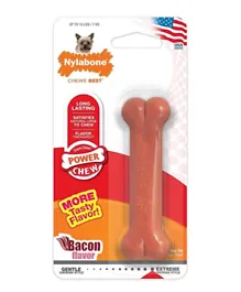 Nylabone Dura Chew Extreme Tough Dog Chew Toy Bone - Bacon Flavour