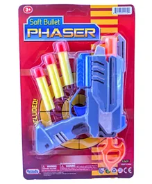 Artoy Soft Foam Dart Space Shooter Blaster Gun On Blister Card - Multicolor