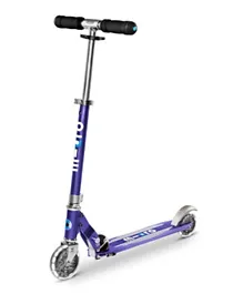 Micro Sprite Scooter with LED Wheels - Blue Stripe