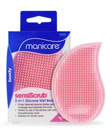 Manicare SensiScrub 3-In-1 Silicone Wet Body Brush