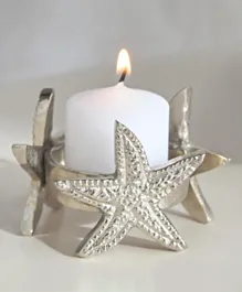 HomeBox Rick Aluminum Star Tealight Candleholder