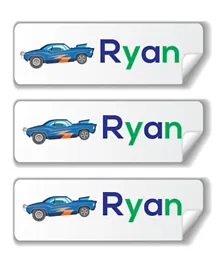 Twinkle Hands Personalized Waterproof Labels Cars - 30 Pieces