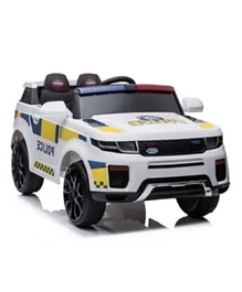 سيارة جيب الشرطة الكهربائية للأطفال من ماي تويز - أبيض