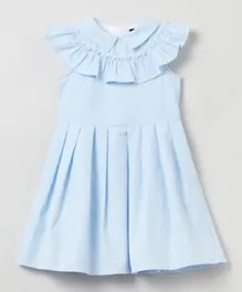 OVS Ruffle Details Dress - Blue